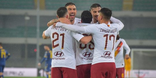 Hasil Serie A: AS Roma Taklukkan Hellas Verona 3-1