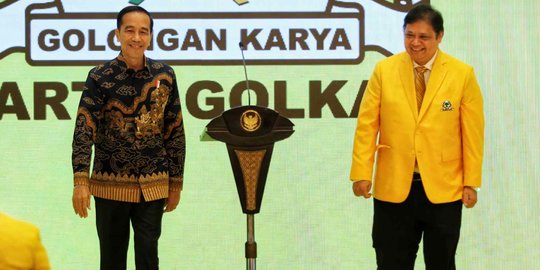 Timses Klaim Presiden Jokowi Tak Keberatan Airlangga Maju Munas Golkar