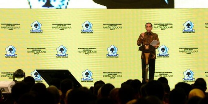 Bamsoet Mundur, Jokowi Ajak Peserta Munas Golkar Beri Apresiasi Tepuk Tangan