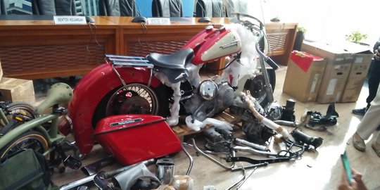 Ini Bentuk Onderdil Harley Davidson Selundupan yang Dibawa Garuda Indonesia