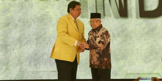 Tutup Munas Golkar, Wapres Ma'ruf Amin Harap Airlangga dan Bamsoet Kompak