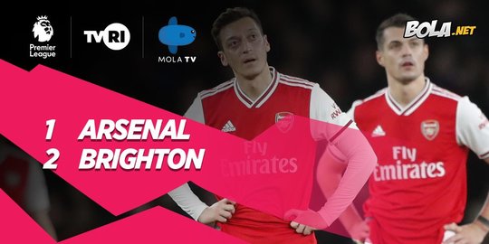 Hasil Premier League: Arsenal Takluk dari Brighton 1-2