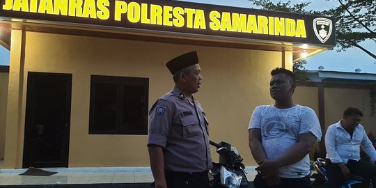 Diciduk Polisi, Pemalak Sopir Truk di Samarinda Menangis dan Curhat Dicerai Istri