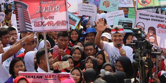 Ganjar Pimpin Demo 3000 Pelajar Antikorupsi
