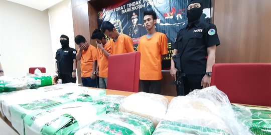 Bareskrim Bongkar Jaringan Sabu Asal Malaysia, 4 Pelaku Ditangkap