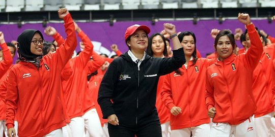 Dukungan Ketua DPR Puan Maharani Untuk Kontingen Indonesia di SEA Games