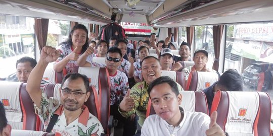iriana lepas keberangkatan gibran daftar cawalkot solo ke dpd pdip