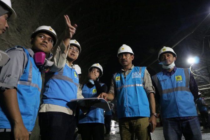 pembangunan plta jatigede 2x55 mw capai progres 7318 persen
