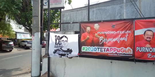Kampanye Pilkada Solo Belum Mulai, Spanduk Dukungan Gibran & Purnomo-Teguh Dicopot