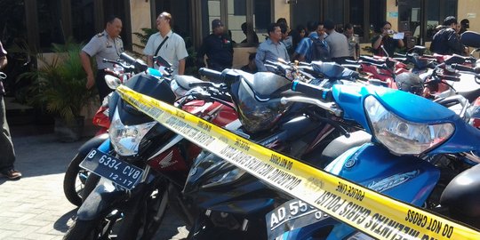 40 Motor Milik Geng Motor di Medan Diamankan Polisi
