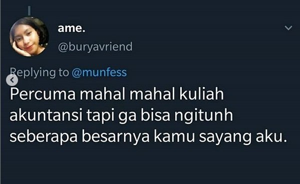 cuitan receh tentang perkuliahan dan percintaan