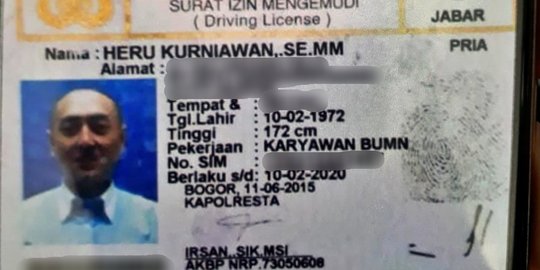 Ini Pengendara Harley Penabrak Nenek dan Cucu di Bogor