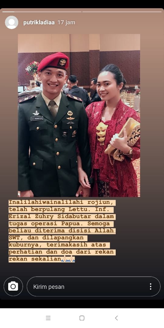 calon istri perwira muda kopassus