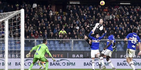 Hasil Serie A: Juventus Petik Kemenangan Tipis 2-1 dari Sampdoria