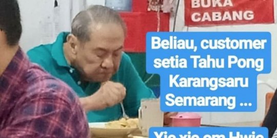 Heboh Orang Terkaya Indonesia Makan Tahu Pong di Warung Sederhana