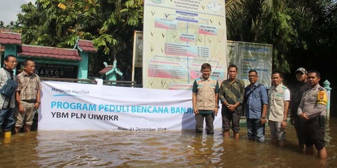 Sejumlah Warga Kampar Jadi Korban Banjir Dapat Bantuan Sembako