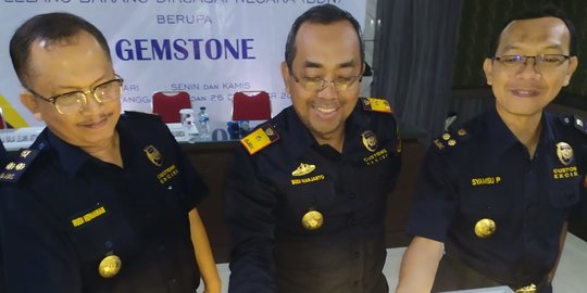 Bea dan Cukai Juanda Sita Batu Permata Senilai Rp1,5 Miliar