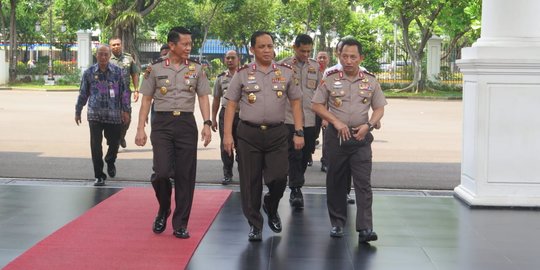 Menghadap Jokowi, Wakapolri dan Kabareskrim Baru Naik Pangkat Jadi Komjen