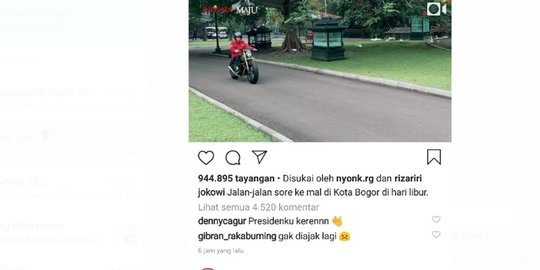 di instagram presiden jokowi rev1