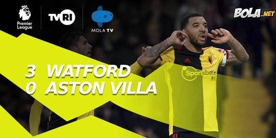 Hasil Premier League: Watford vs Aston Villa Berakhir dengan Skor 3-0