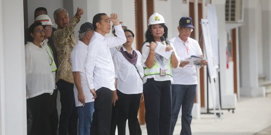 Presiden Jokowi Tinjau Pembangunan Pasar Johar Semarang