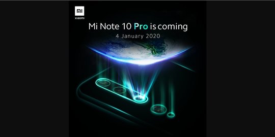 Segera Dirilis 4 Januari 2020, Ini Spesifikasi Xiaomi Mi Note 10 Pro!