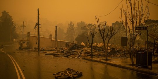 Kondisi Langit Australia Saat Kebakaran Hutan