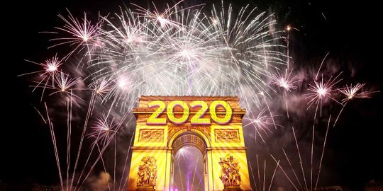 Semarak Pesta Kembang Api Tahun Baru 2020 di Sejumlah Negara