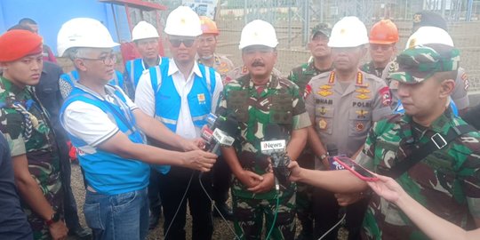 Panglima TNI Hingga Kapolri Pantau Gardu Induk PLN Kembangan Terendam Banjir