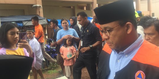 Anies Tak Ingin Terburu Tetapkan Banjir Jakarta Berstatus Darurat Bencana