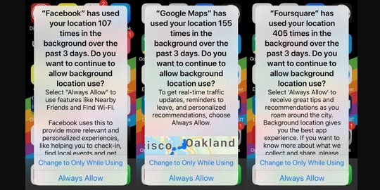 iOS 13 Peringatkan Pengguna Soal Pelacakan Data, Pengguna Tak Lagi Terlacak