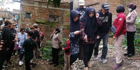 7 Foto Proses Pembongkaran Makam Lina, Rizky Febian & Putri Delina Menyaksikan