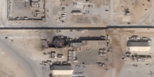 Begini Gambaran Satelit Pangkalan Udara AS yang Diserang Iran