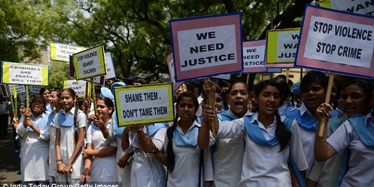 di india, satu perempuan laporkan pemerkosaan setiap 15 menit