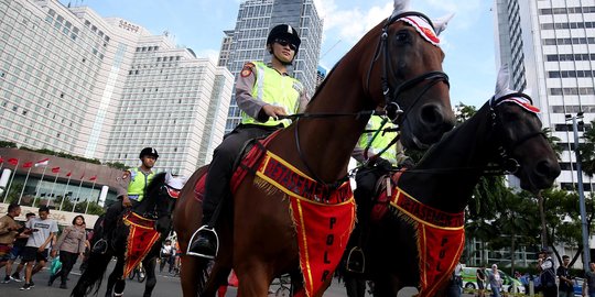 Polisi Berkuda Ramaikan CFD