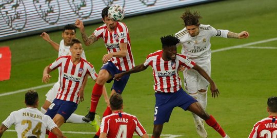 Imbang di Waktu Normal, Real Madrid Taklukkan Atletico Madrid di Babak Penalti