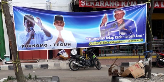 Muncul Spanduk Bergambar Amien Rais di Solo, Sebut Purnomo Kader Terbaik PAN