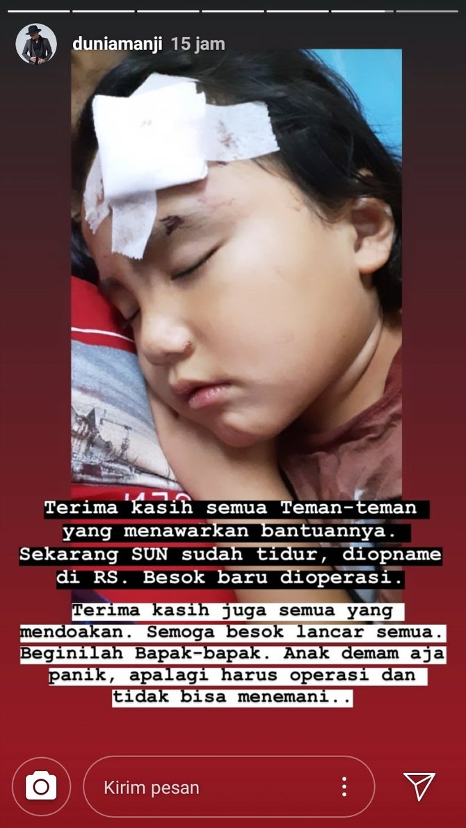 anak anji jatuhinstagram anji