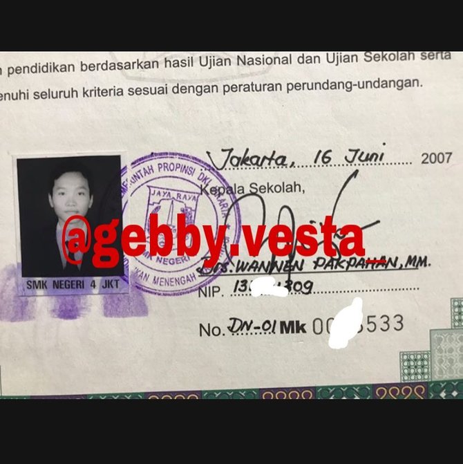 gebby vesta unggah foto lawas lucinta lunainstagram gebby vesta