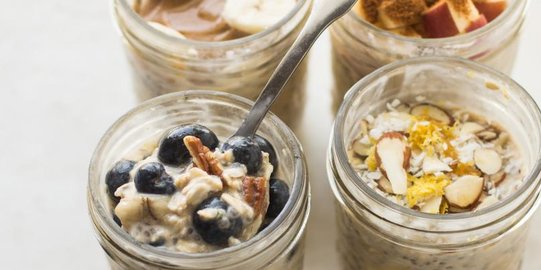 Resep Dasar Overnight Oats Makanan Sehat Untuk Sarapan Penuh Gizi Merdeka Com