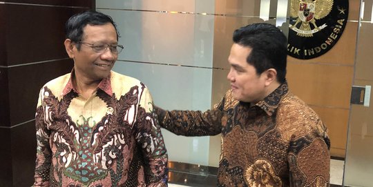 Bertemu Mahfud MD, Erick Thohir Sebut Kondisi Keuangan PT Asabri Stabil