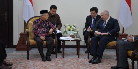 Wapres Ma'ruf Amin Bertemu Dubes AS, Bicara Perdamaian Hingga Investasi
