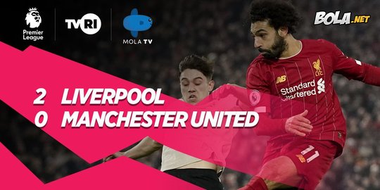 Hasil Premier League: Liverpool Atasi Manchester United 2-0