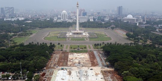 Revitalisasi Kawasan Monas Selesai Tahun 2021