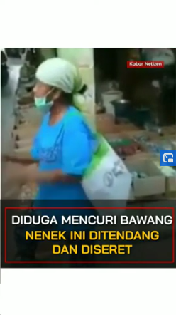 nenek ditendang dan diseret