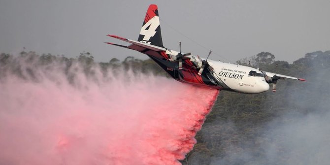 Pesawat Pemadam Kebakaran Hutan Australia Jatuh Saat Padamkan Api