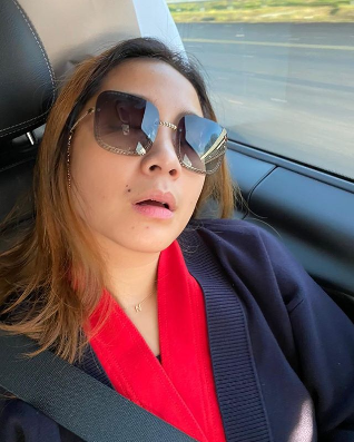 foto nagita slavina tidur sambil mangap