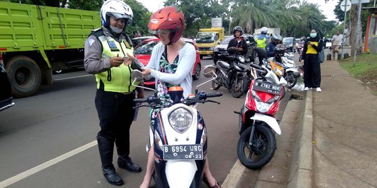 Polres Tangsel Gelar Razia Lalu Lintas untuk Tekan Kejahatan Jalanan