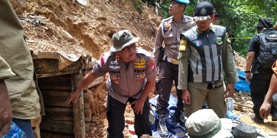 Lubang Tambang Emas Ilegal di Gunung Halimun Ditutup