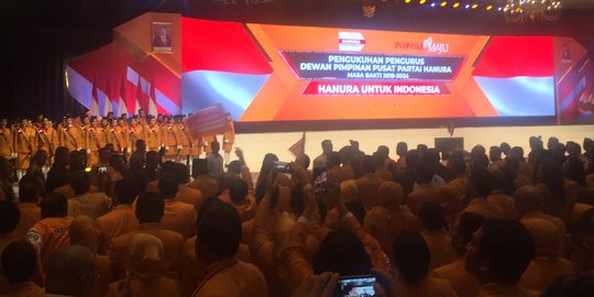 Jokowi-Ma'ruf Hadiri Pengukuhan Pengurus Baru Hanura 2019-2024